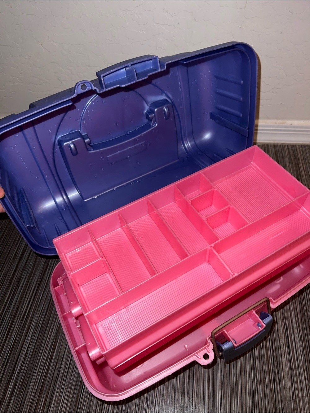 Pink Multi-Compartment Storage Organizer Box - Picture 3 of 7